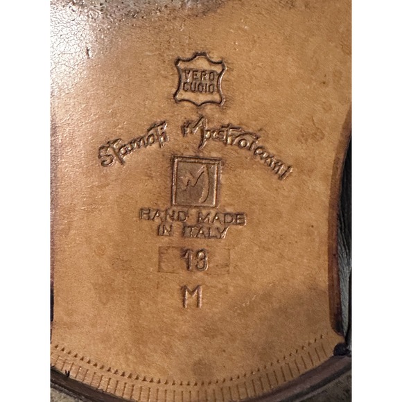 Stamati Nastriani Brown Leather Cap Toe Oxford Dress Shoes‎ Mens - Picture 7 of 8